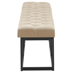 Banc en tissu Amun B150 taupe