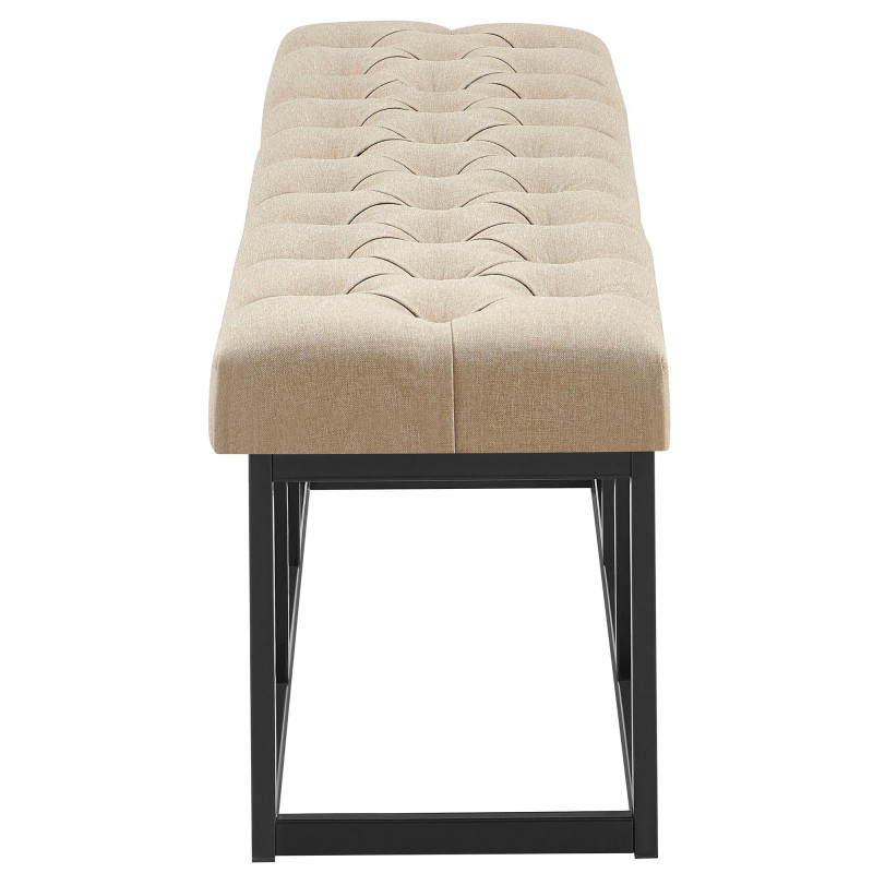 Banc en tissu Amun B150 taupe