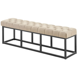 Banc en tissu Amun B150 taupe