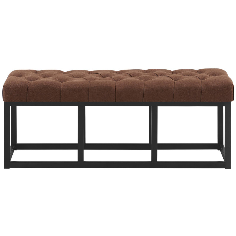 Banc Amun, tissu B120, marron