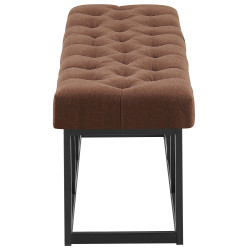 Banc Amun, tissu B120, marron