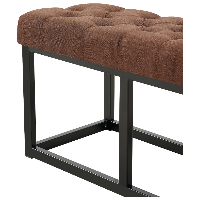 Banc Amun, tissu B120, marron