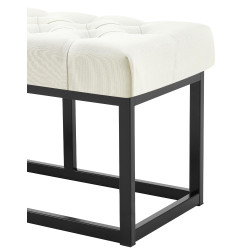 Banc Amun, tissu B120, crème