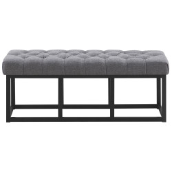 Banc Amun, tissu B120, gris fonc?