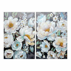 Cadre DKD Home Decor Fleurs...