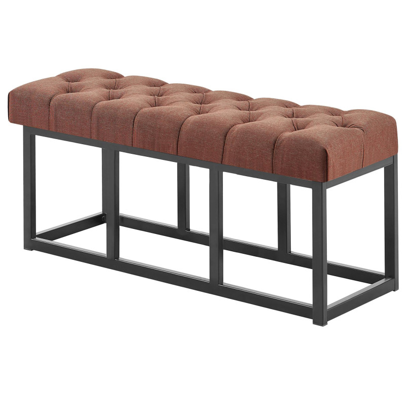 Banc Amun, tissu B100, marron