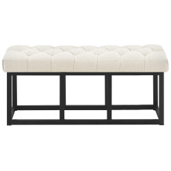 Banc Amun, tissu B100, crème