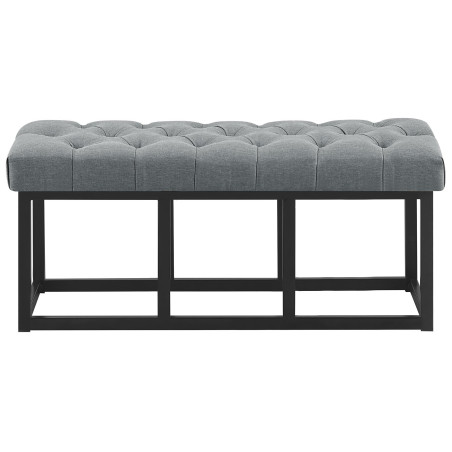 Banc Amun, tissu B100, gris foncé