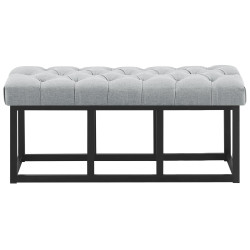 Banc Amun, tissu B100 gris