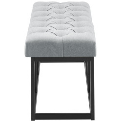 Banc Amun, tissu B100 gris