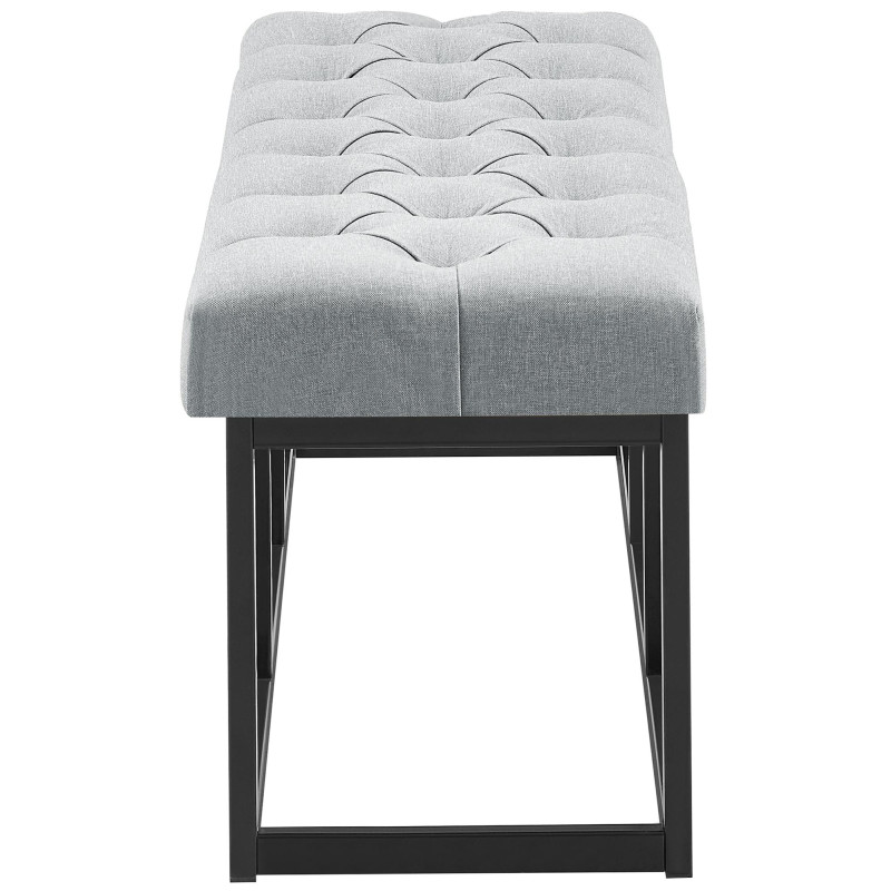 Banc Amun, tissu B100 gris