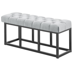 Banc Amun, tissu B100 gris