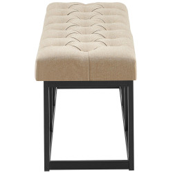 Banc Amun, tissu B100 taupe