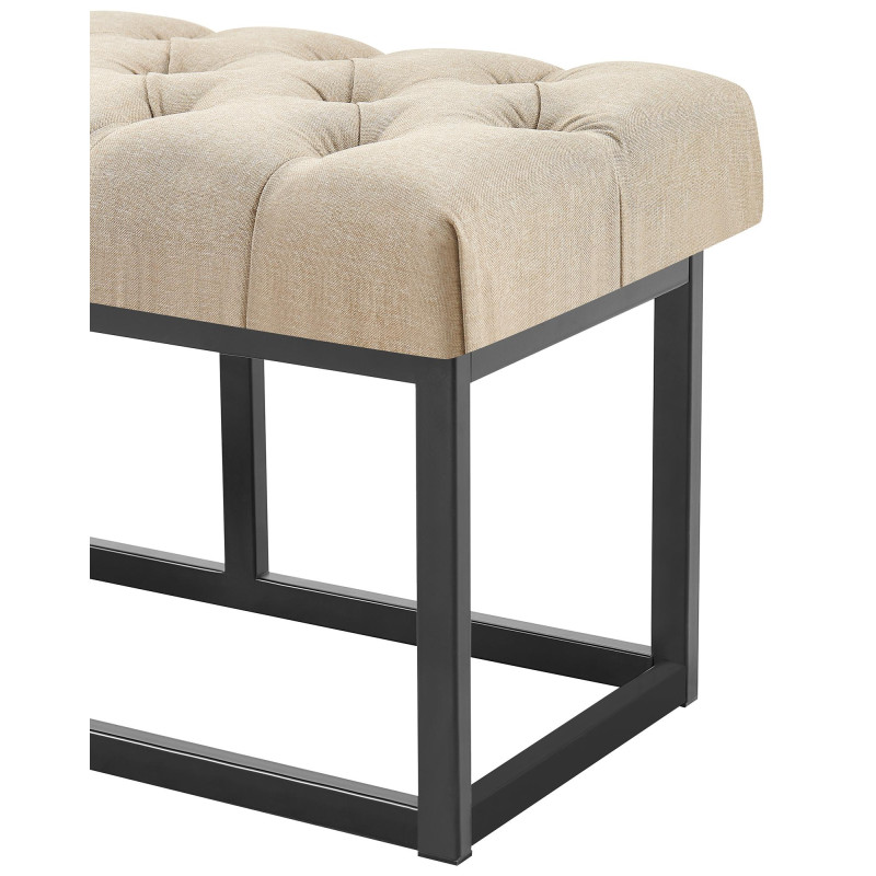 Banc Amun, tissu B100 taupe