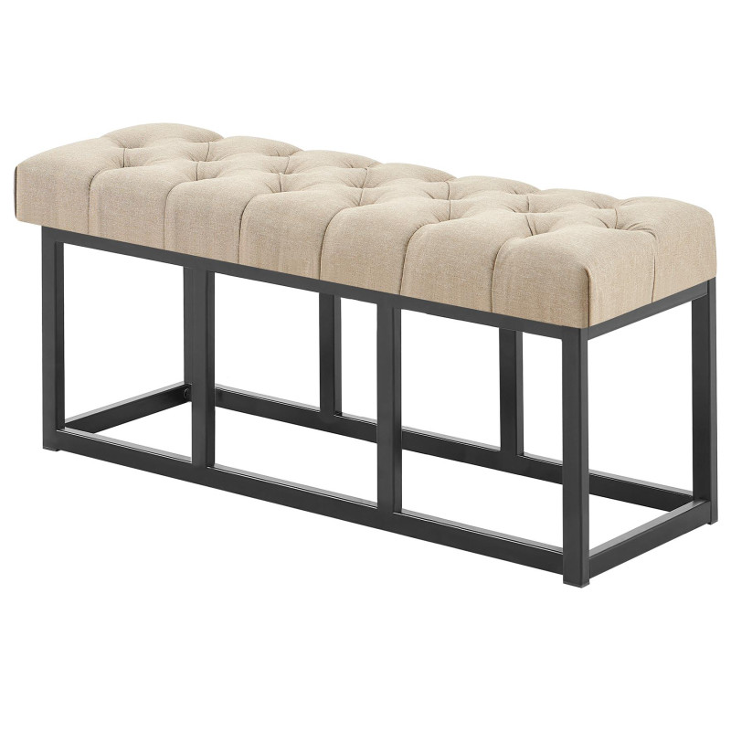 Banc Amun, tissu B100 taupe