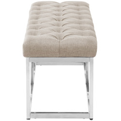 Banc Amun, tissu E120, crème