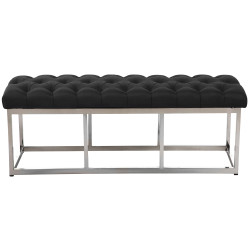 Banc Amun, tissu E120, gris fonc?