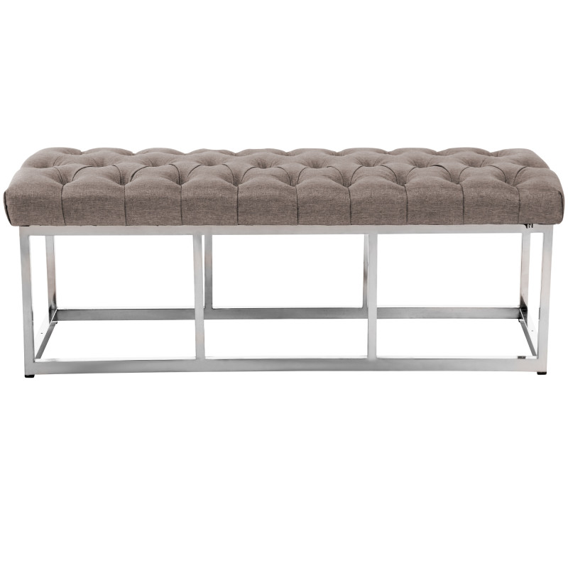 Banc Amun, tissu E120 taupe
