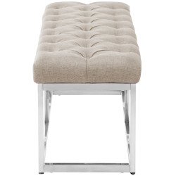 Banc Amun, tissu E150, crème