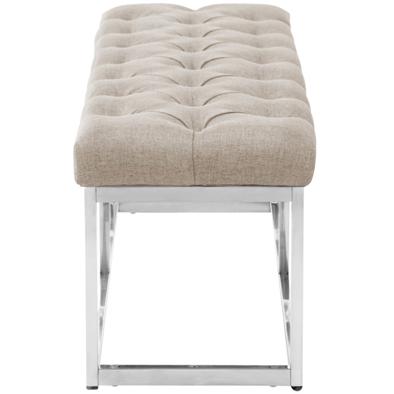 Banc Amun, tissu E150, cr?me