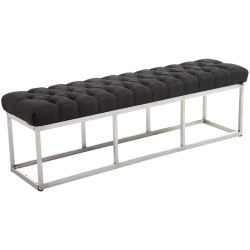 Banc Amun, tissu E150, gris foncé