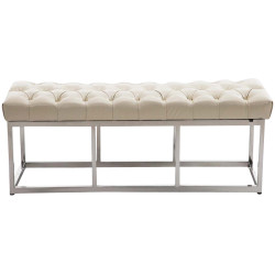 Banquette Amun, similicuir crème E120