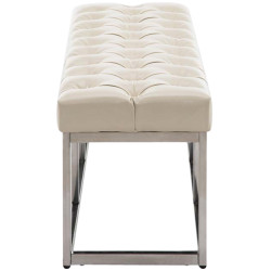 Banquette Amun, similicuir crème E120