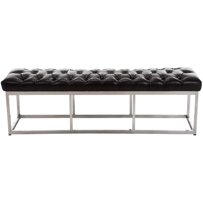 Banquette Amun, similicuir marron E150