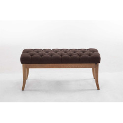Banc Rams?s, tissu clair antique, 100 marron