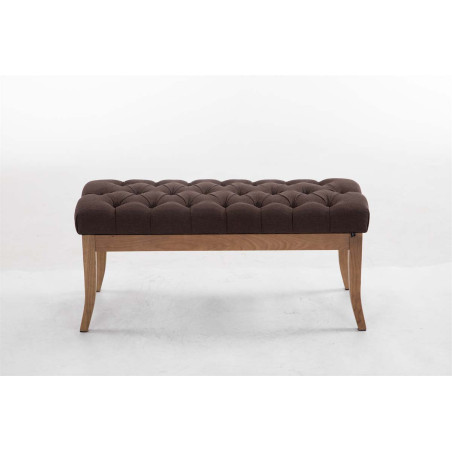 Banc Rams?s, tissu clair antique, 100 marron