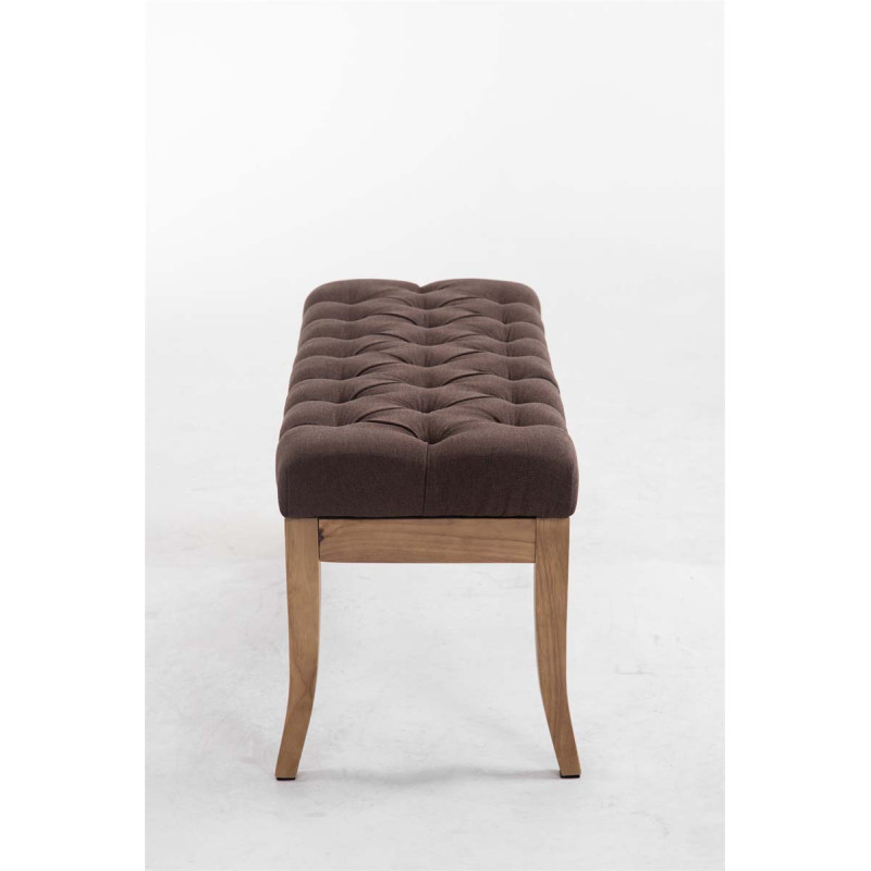Banc Rams?s, tissu clair antique, 100 marron