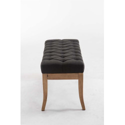 Banco Recibidor Ramses En Tela & Madera Clara Gris oscuro,100 cm