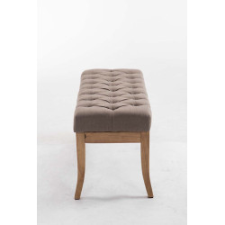 Banc Ramsès, tissu clair antique, 100 taupe