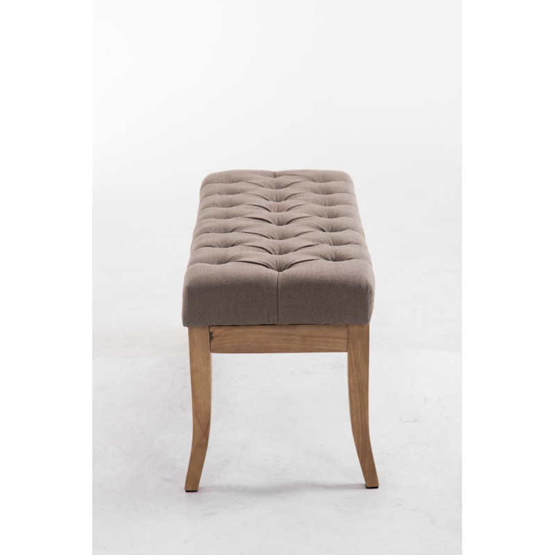 Banc Ramsès, tissu clair antique, 100 taupe