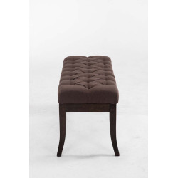 Banc Rams?s, tissu fonc? ancien, 100 marron