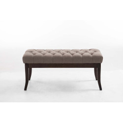 Banc Ramsès, tissu foncé ancien, 100 taupe