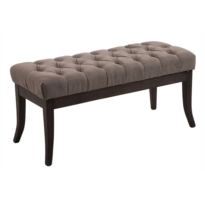Banc Ramsès, tissu foncé ancien, 100 taupe