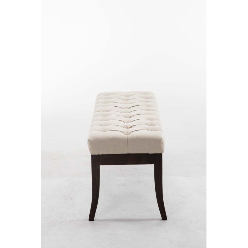 Banc Ramsès, tissu foncé ancien, 120 crème