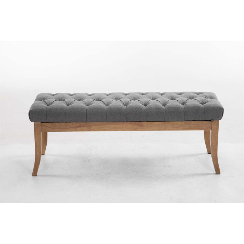 Banc Rams?s, tissu clair antique, 120 gris