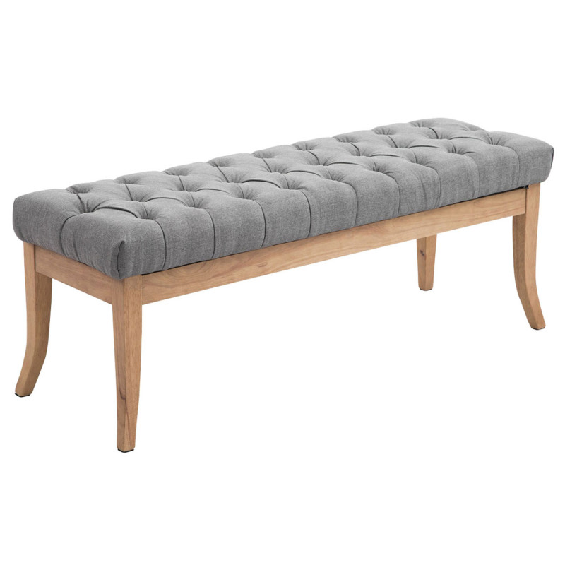 Banc Rams?s, tissu clair antique, 120 gris