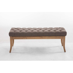 Banc Ramsès, tissu clair antique, 120 taupe