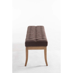 Banco Recibidor Ramses En Tela & Madera Clara Marrón,150 cm