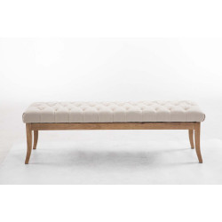 Banc Rams?s, tissu clair antique, 150 cr?me