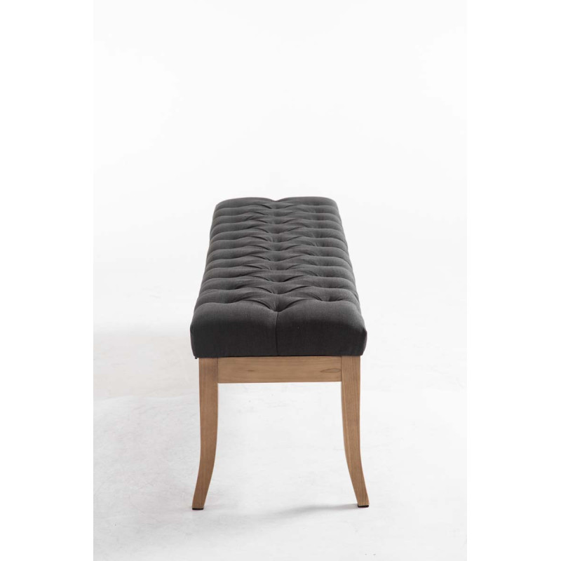 Banco Recibidor Ramses En Tela & Madera Clara Gris oscuro,150 cm