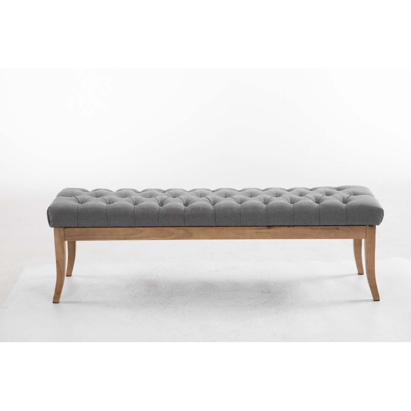 Banc Rams?s, tissu clair antique, 150 gris