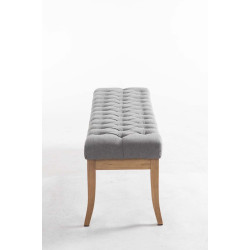 Banc Rams?s, tissu clair antique, 150 gris