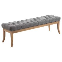 Banc Rams?s, tissu clair antique, 150 gris