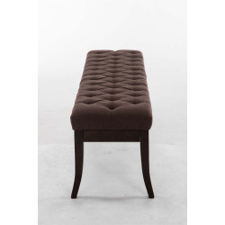 Banc Ramsès, tissu foncé ancien, 150 marron