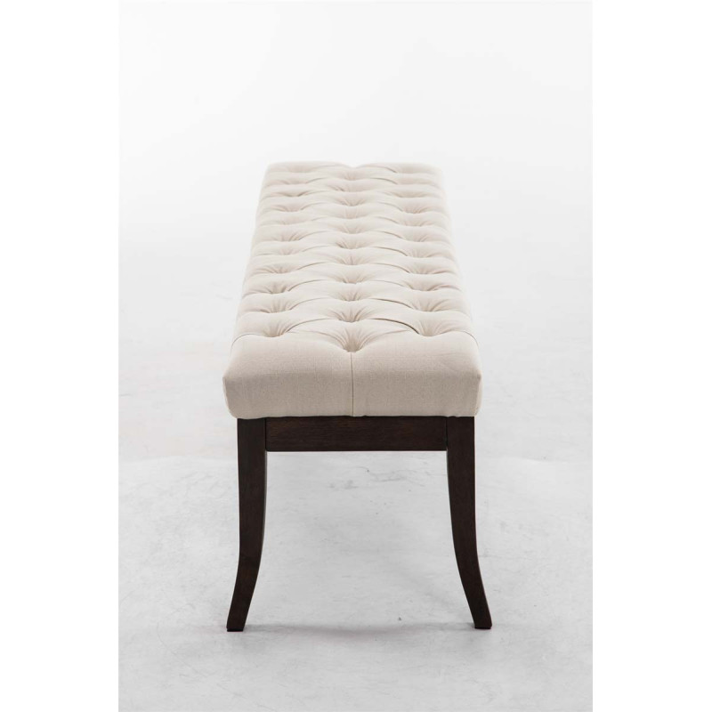 Banc Ramsès, tissu foncé ancien, 150 crème