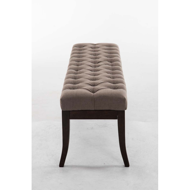 Banc Ramsès, tissu foncé ancien, 150 taupe